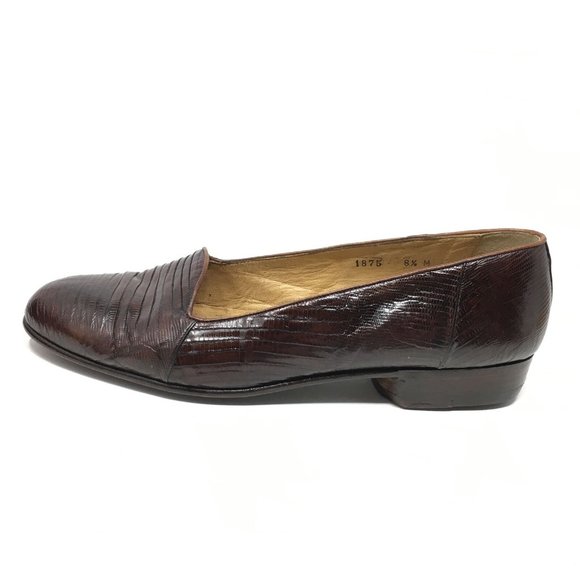 Bragano Cole Haan Loafers Shoes Size 8.5 Lizard main image 9